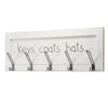 Addie Joy Coat and Key Holder Plaque - Distressed White